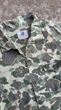 1960’s Black Sheep Hunting Camo Loop Collar Shirt Large