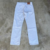 2000’s Deadstock Levi’s 505 White Corduroy Pants 33” x 32”