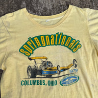 1970 NHRA Spring Nationals Drag Racing T-Shirt Medium