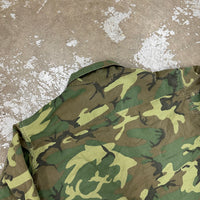 1960’s Vietnam War Poplin ERDL Camo Jungle Jacket Medium Regular