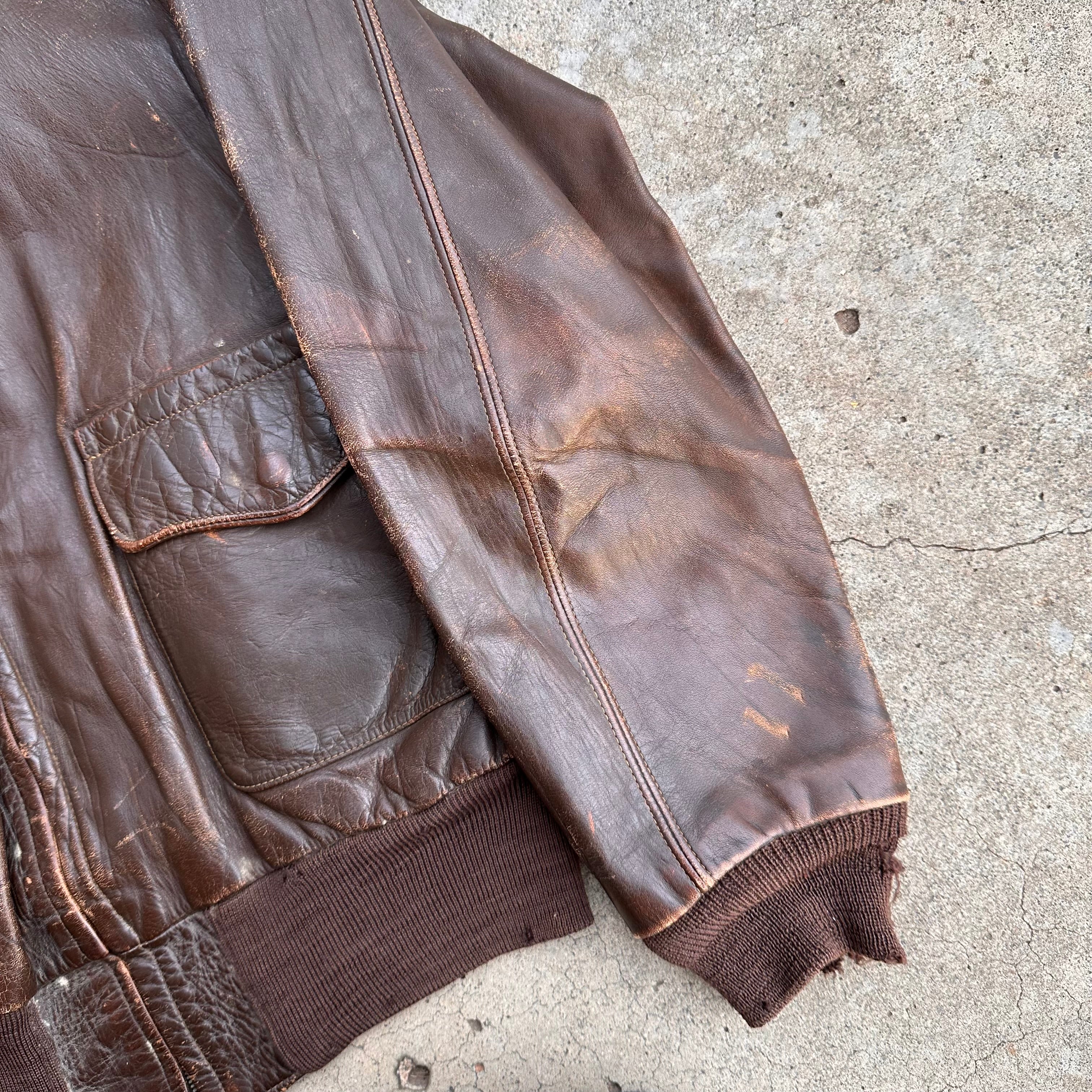 1940's Hercules Horsehide A-2 Style Leather Jacket – Little Chum