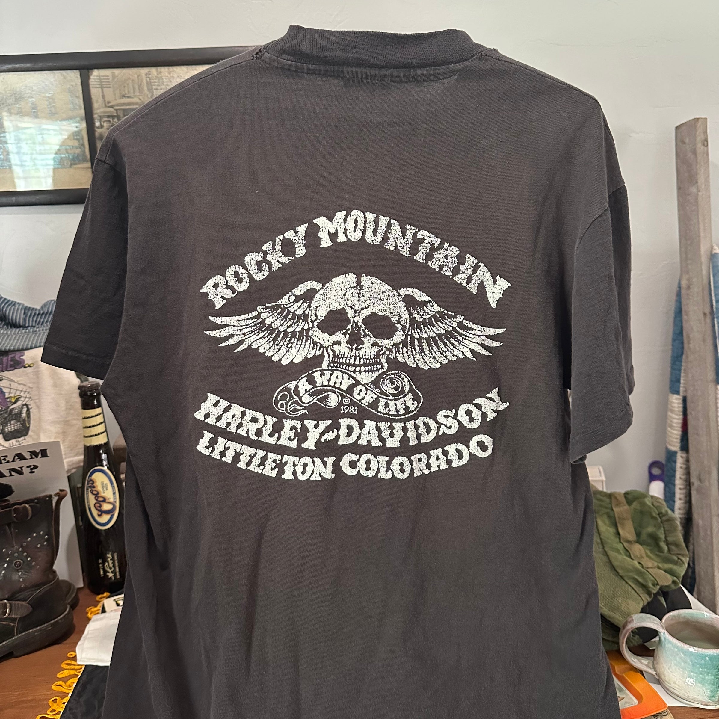 1980’s Harley Davidson Sportster Skull T-Shirt Medium