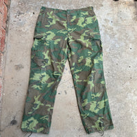 1960’s Vietnam War ERDL Camo Poplin Jungle Pants Large Long