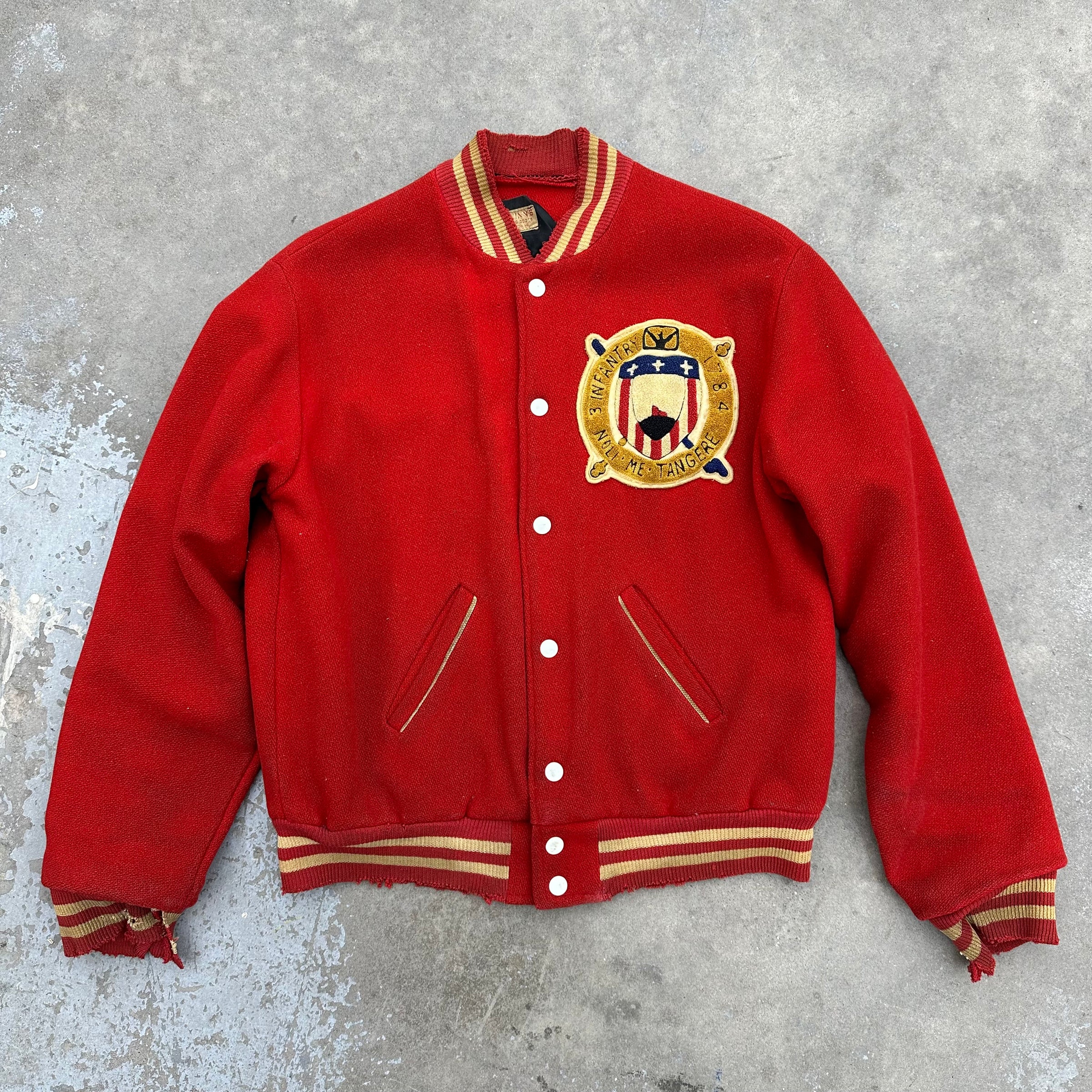 1950’s/60’s 3rd Infantry Regiment The Old Guard Chainstitched Varsity Jacket Large