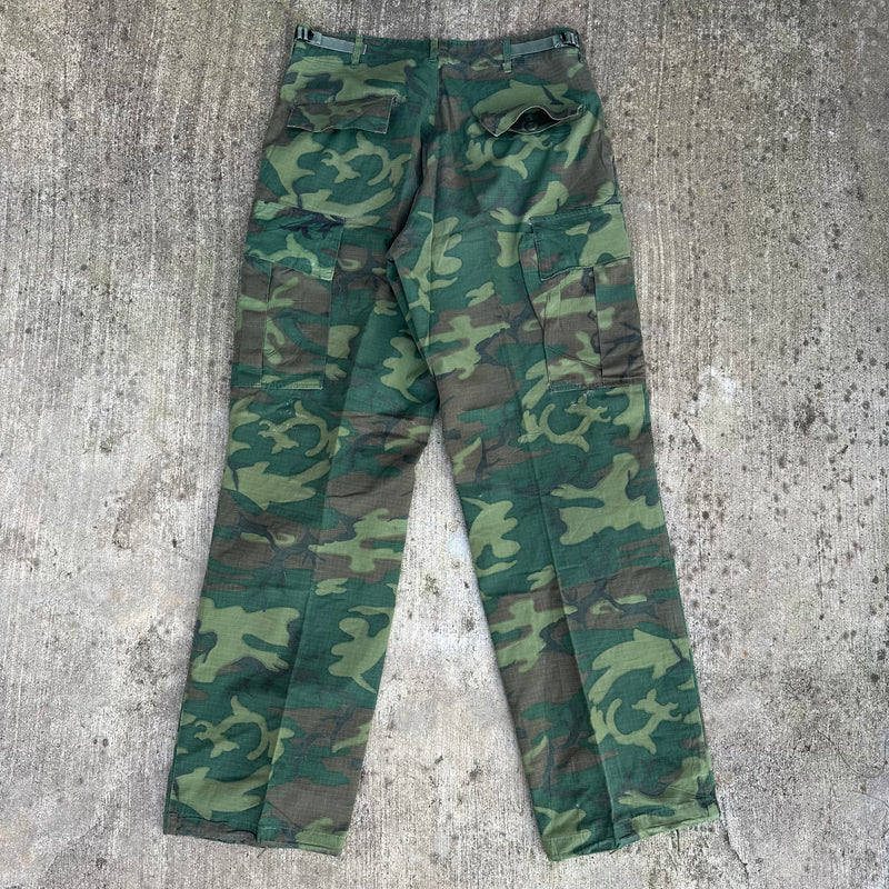 1960’s ERDL Camo Jungle Pants Named to Marine Colonel Medium Long