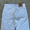 2000’s Deadstock Levi’s 505 White Corduroy Pants 33” x 32”