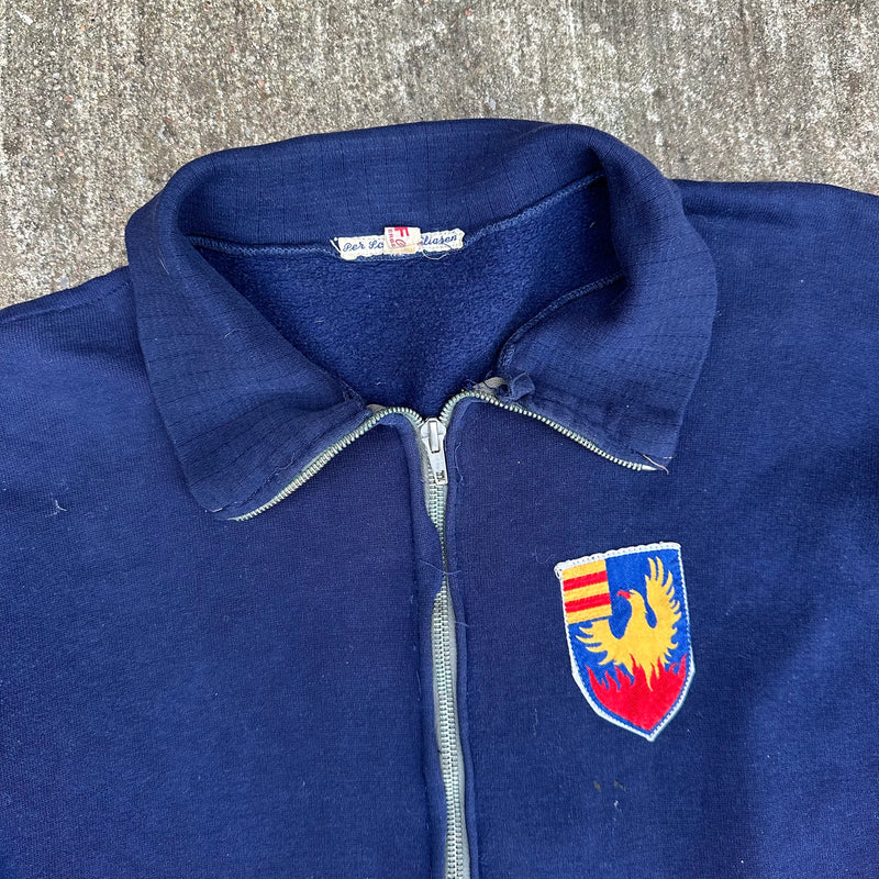 1970’s German Full Zip Cotton Sweatshirt Size 42