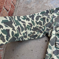 1960’s/70’s Hunting Camo Fatigue Shirt L/XL