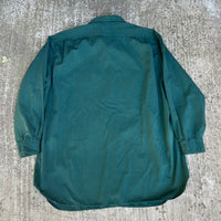 1950’s Coca Cola Employee Green Work Shirt Large