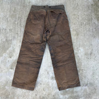 1990’s Filson Waxed Tin Cloth Double Knee Hunting Pants 35” x 30”