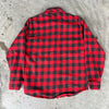 1970’s Sears Buffalo Plaid Cotton Flannel Shirt Small