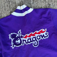 1970’s Medalist Sand Knit West Dragons Purple Nylon Warm Up Jacket Size 38