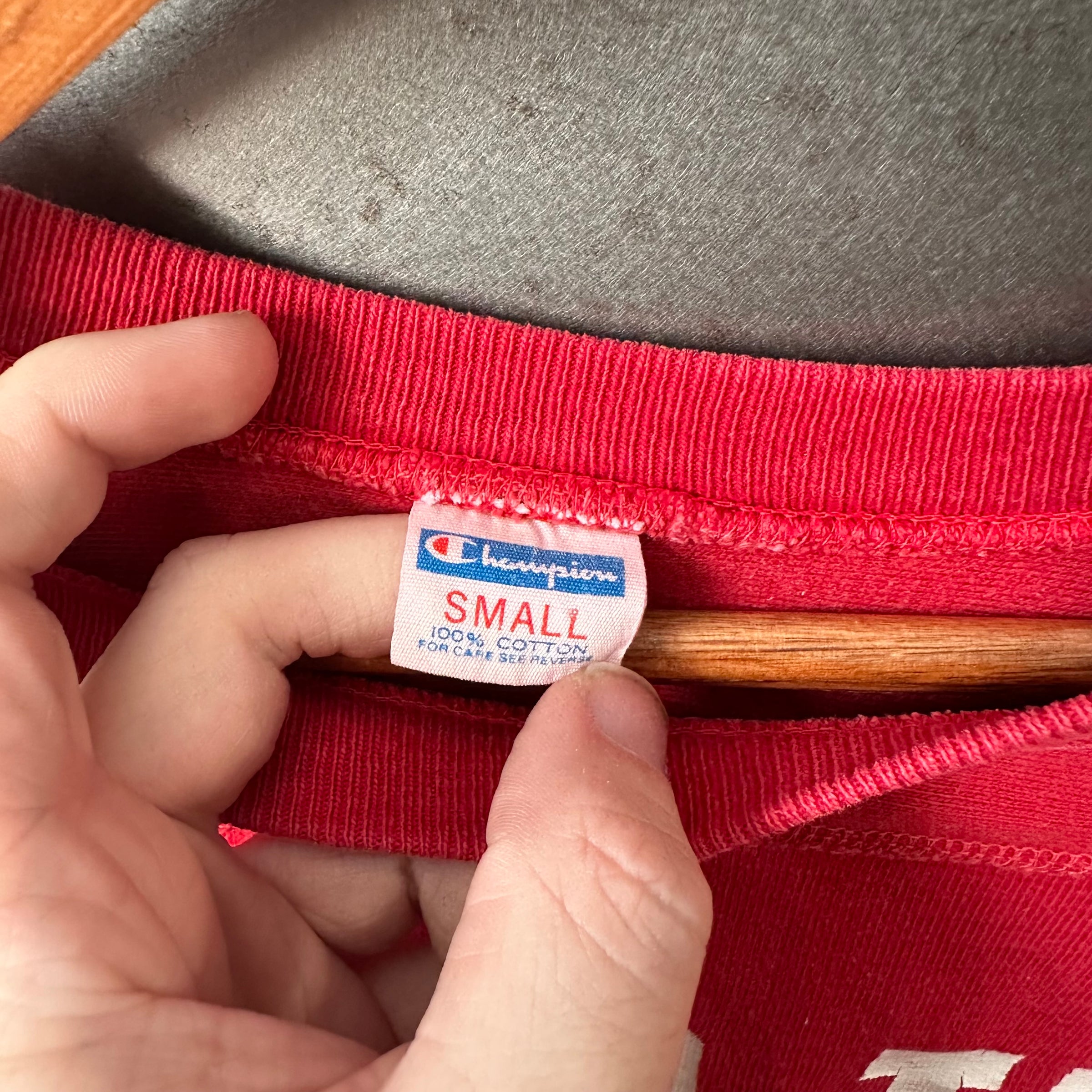 1970’s ASU Indians Champion Blue Bar Cotton Jersey Small