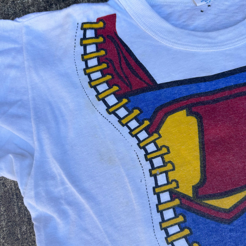 1970’s/80’s ChampKnit Ideal Zippers Superman T-Shirt XS/S