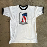 1970’s Deadstock Champion Blue Bar Harley Davidson Ringer T-Shirt Large