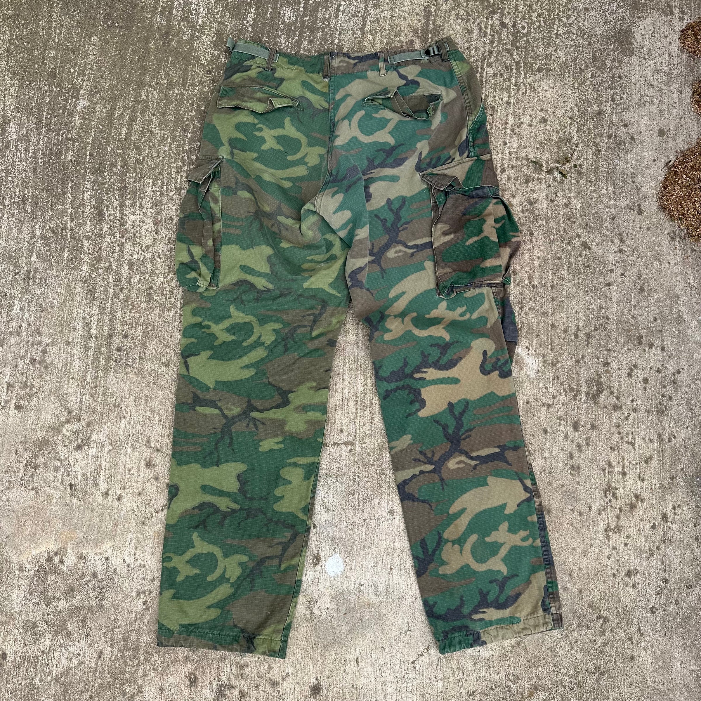 1970’s ERDL/Woodland Clown Camo RDF Jungle Pants Medium Long