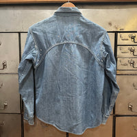 1950’s Mexican Chambray Work Shirt Small