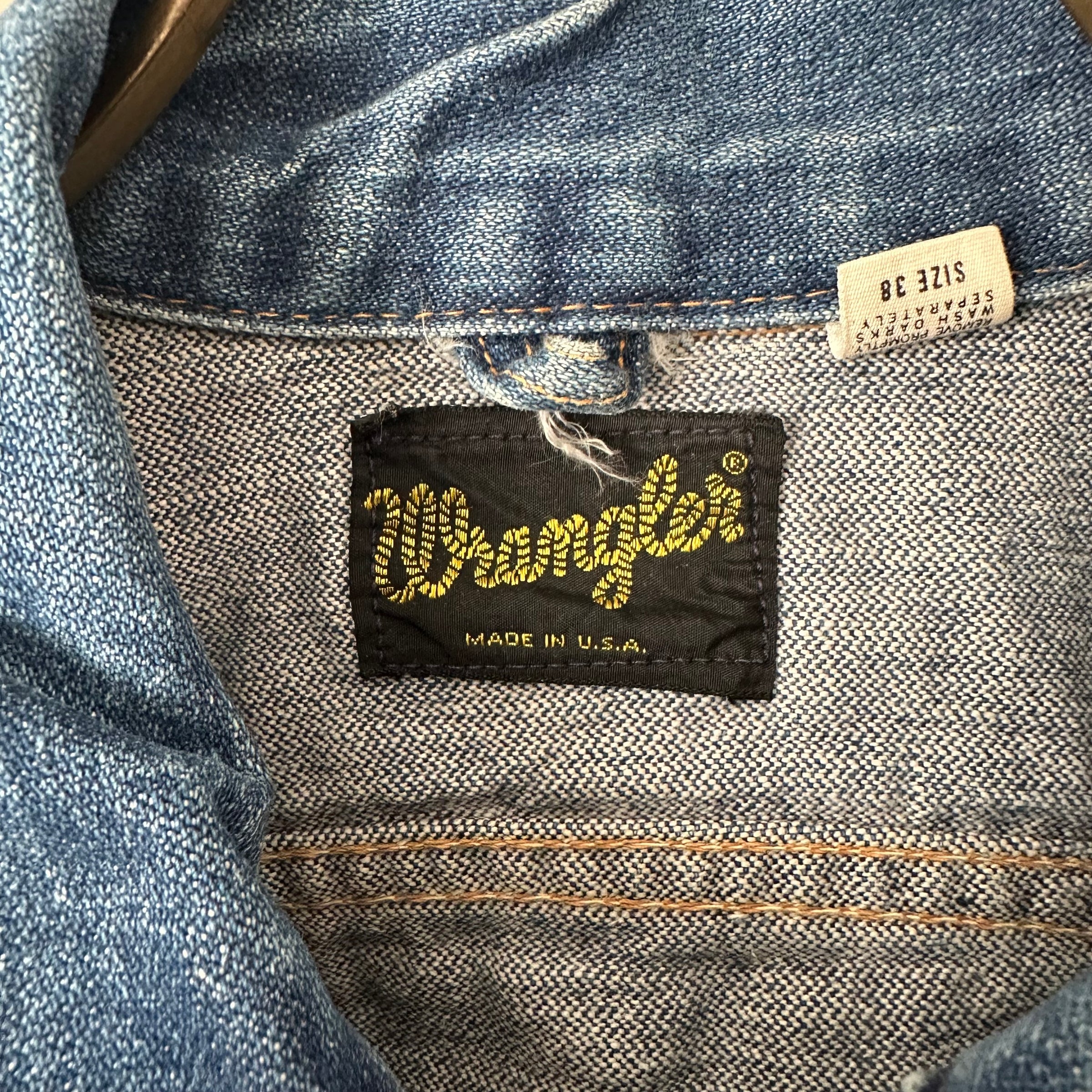 1970’s Wrangler 124MJ Denim Jacket Size 38