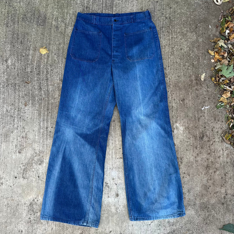 1950’s/60’s Sun Faded USN Denim Dungarees