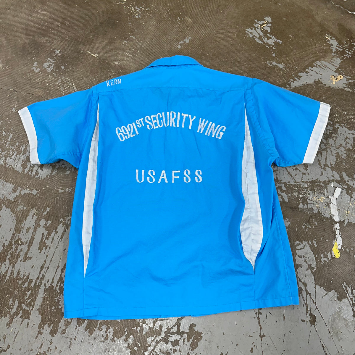 1970’s USAFSS 6921st Security Wing Military Souvenir Bowling Shirt