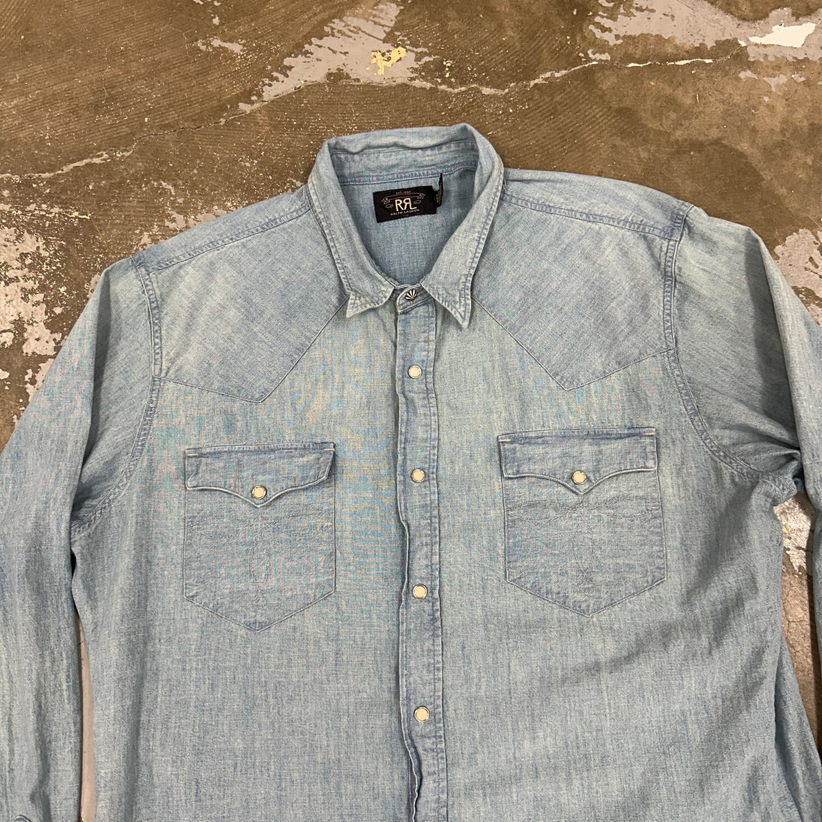 2000’s RRL Western Chambray Shirt XXL