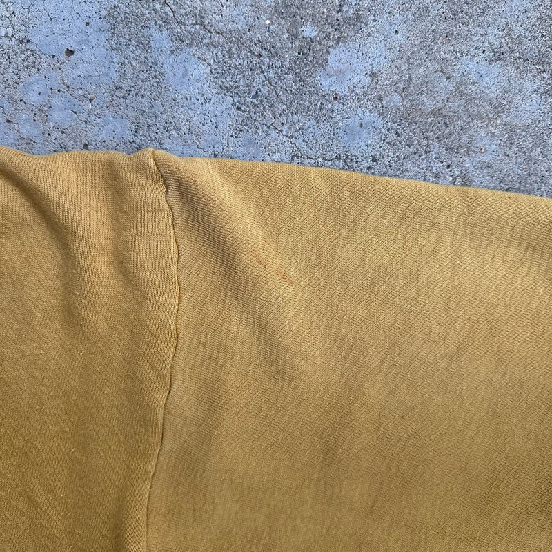 1960’s Purdue University Flock Print Shawl Collar Sweatshirt 24” Chest