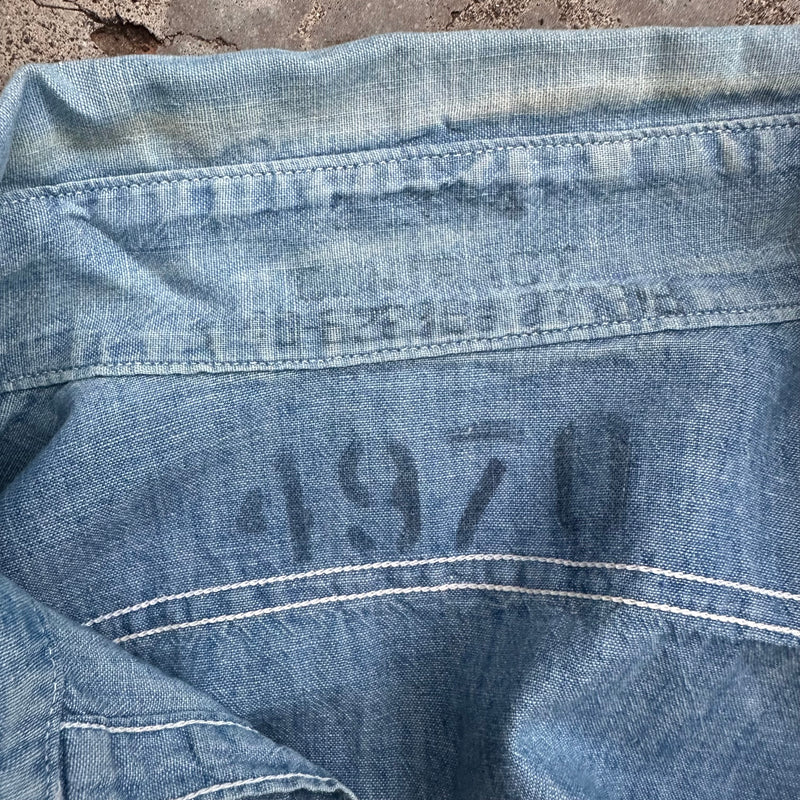 1940’s Stenciled USN Chambray Shirt