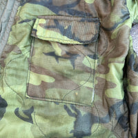 1960’s/70’s Vietnam War Tailor Made ERDL Camo Poncho Liner Jacket Large