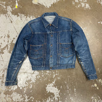 1950’s Montgomery Ward Type 2 Style Pleated Denim Jacket