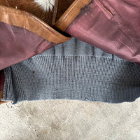 1940’s/50’s Cow Fur Paneled Sweater Small