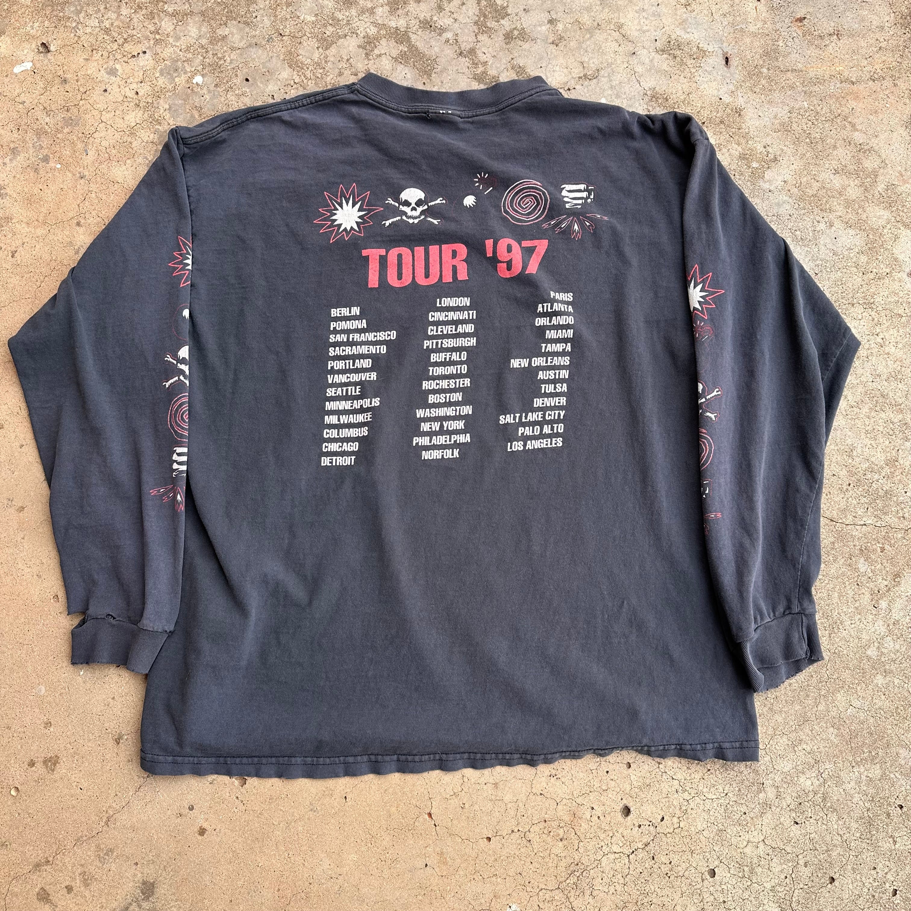1997 KMFDM Tour Longsleeve T-Shirt XL – Little Chum Vintage
