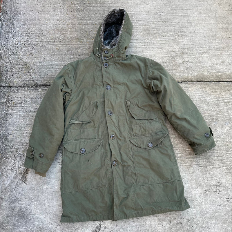 1940’s WWII M-1945 Overcoat Parka with Liner Medium