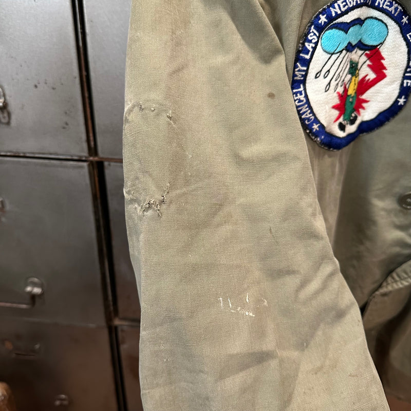 1940’s WWII Patched USN N-4 Deck Jacket  22” Chest