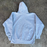 1980’s Blank Gray Champion Reverse Weave Hooded Sweatshirt XL
