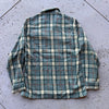 1960’s McGregor Wool Plaid Loop Collar Shirt Medium