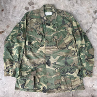 1960’s Vietnam War Poplin ERDL Camo Jungle Jacket Medium Regular