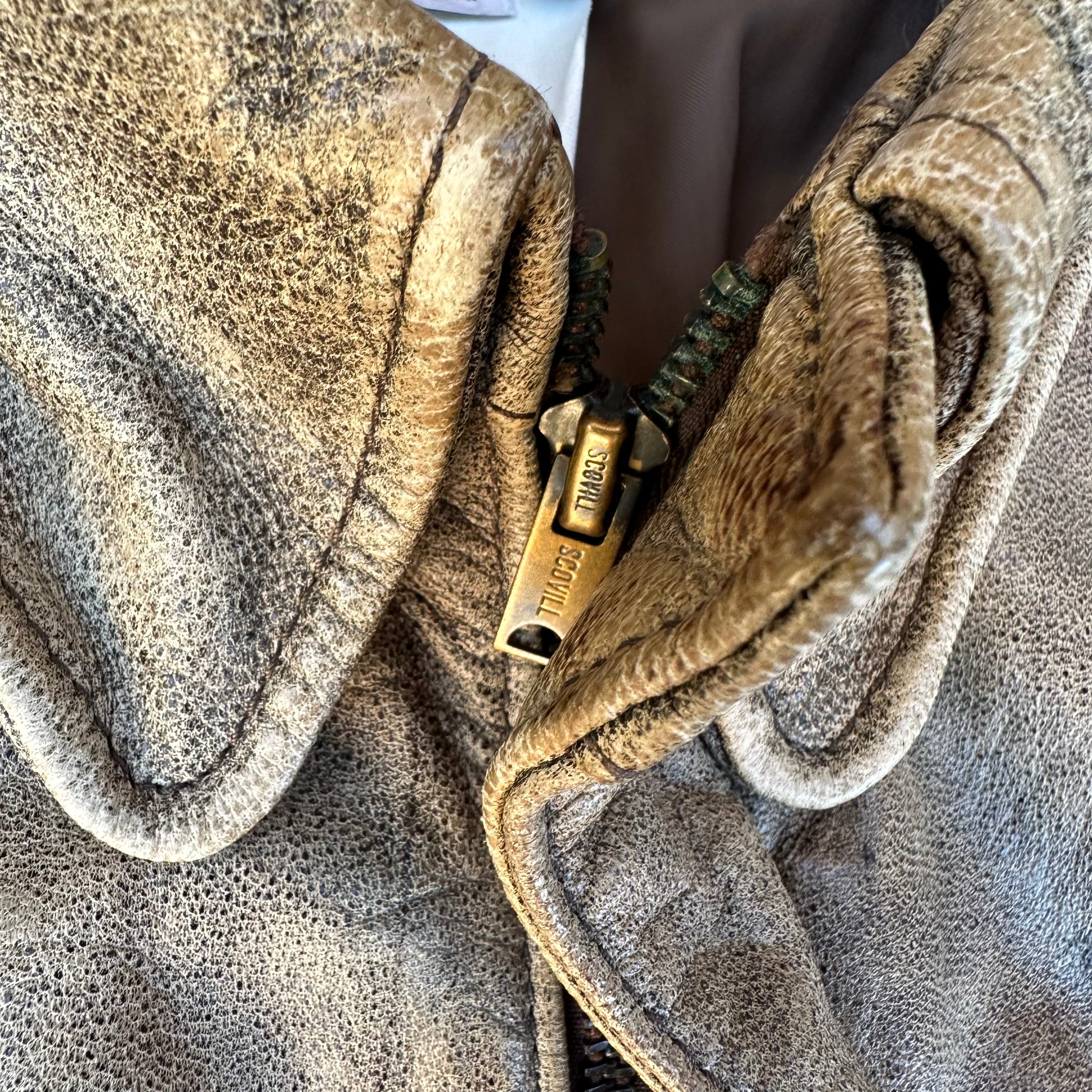1980's LL Bean Flying Tigers Goatskin A-2 Style Leather 1980's LL Bean Flying Tigers Goatskin A-2 Style Leather