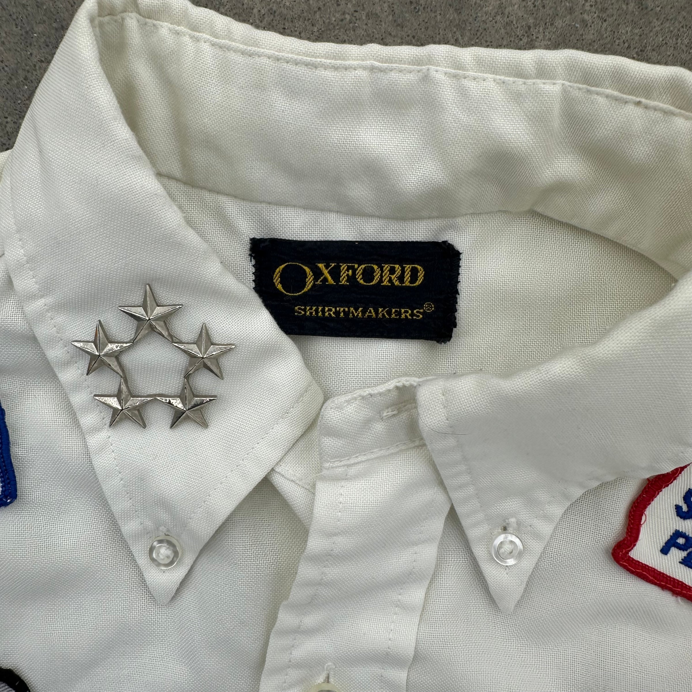 1970’s Patched Georgia Jaycees Button Down Shirt Large