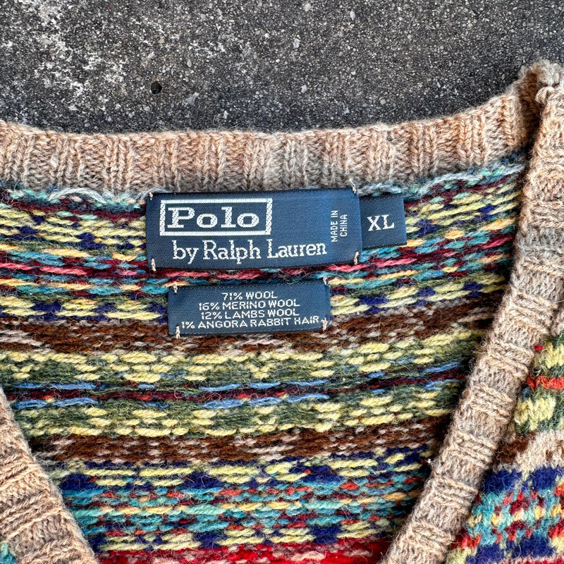 1990’s/2000’s Polo Ralph Lauren Wool Blend Fair Isle Sweater Vest