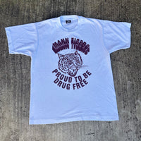 1990’s Mann Tigers Drug Free T-Shirt Medium