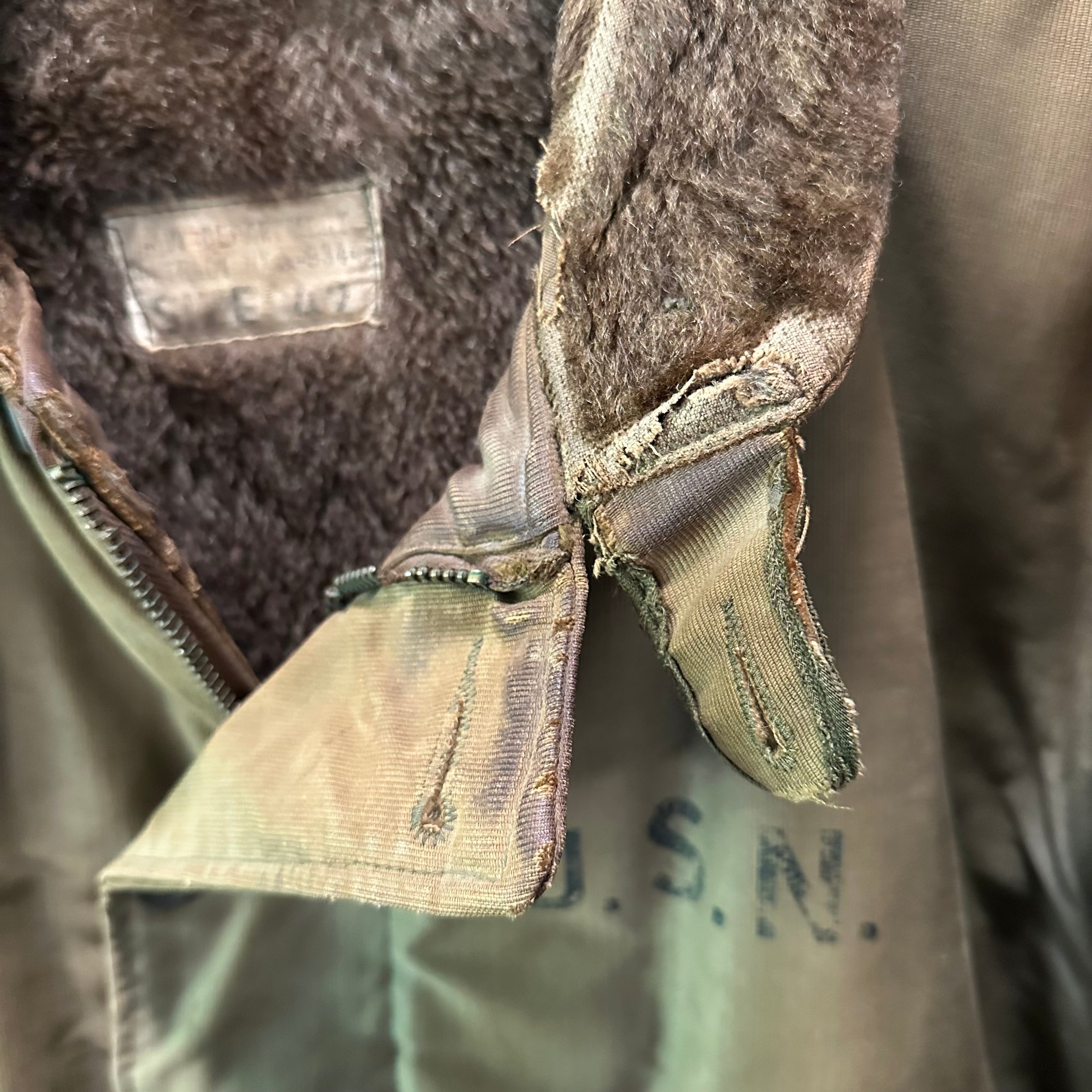 1940’s WWII USN N-1 Deck Jacket Size 42
