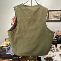 1940’s WWII Stenciled USMC Alpaca Lined Vest 23” Chest