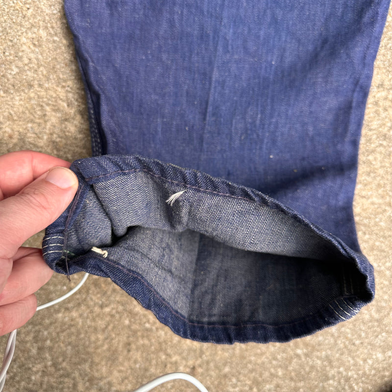 1950’s/60’s Mint Sanforized Denim Overalls 30” Waist