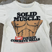 1970’s Solid Muscle Poured Concrete Walls T-Shirt S/M