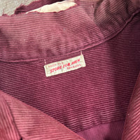 1940’s/50’s Spiegel Sun Faded Burgundy Corduroy Shirt Medium