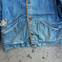 1960’s Maverick Blue Bell Sherpa Lined Denim Jacket Size 40