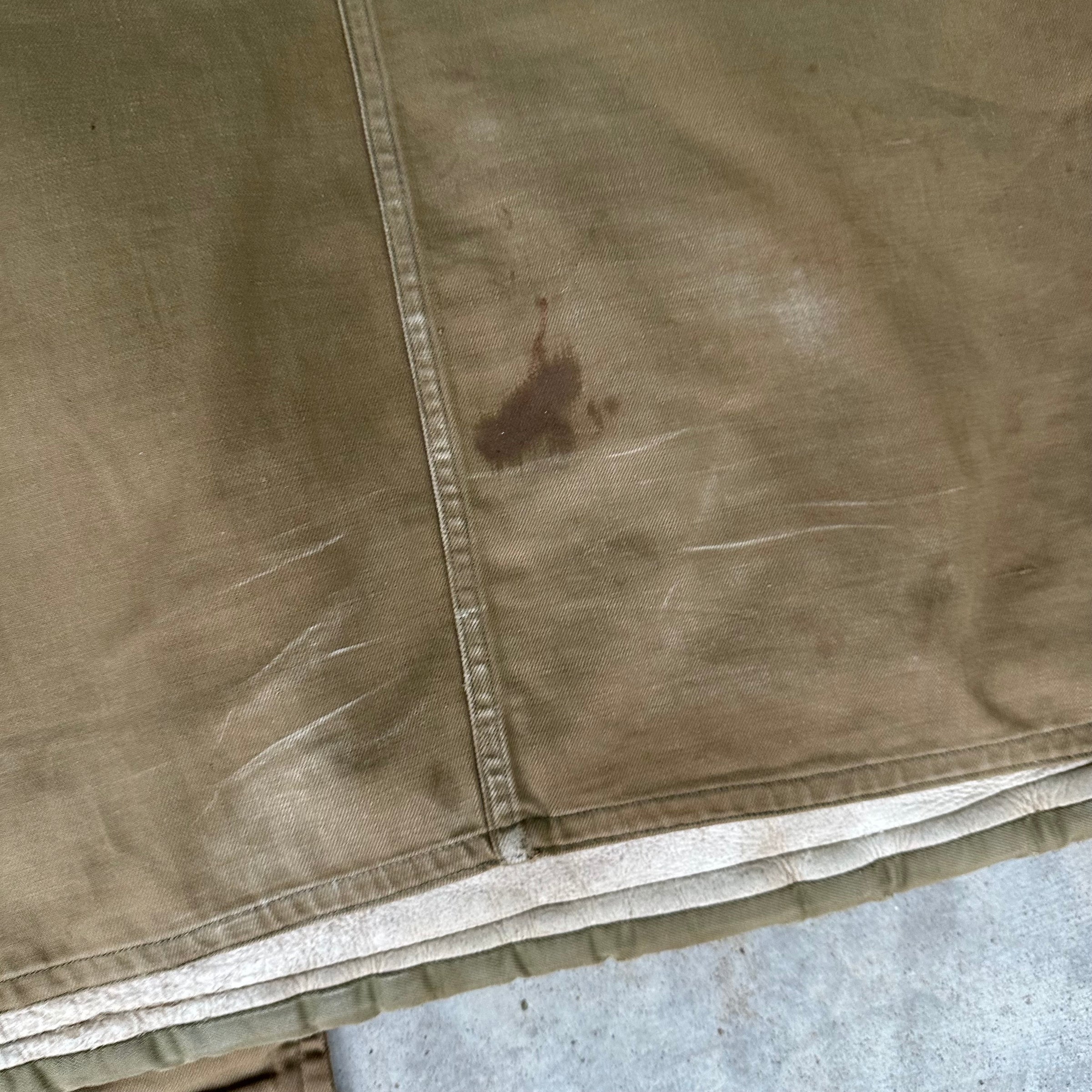 1940’s WWII US Army Sheepskin Lined Parka Type Overcoat Size 40