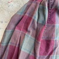 1960’s Arrow Ombre Check Cotton Loop Collar Shirt Medium