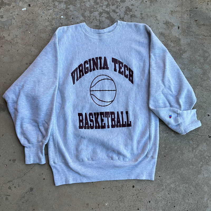 1990’s Virginia Tech Basketball Champion Reverse Weave Sweatshirt XL