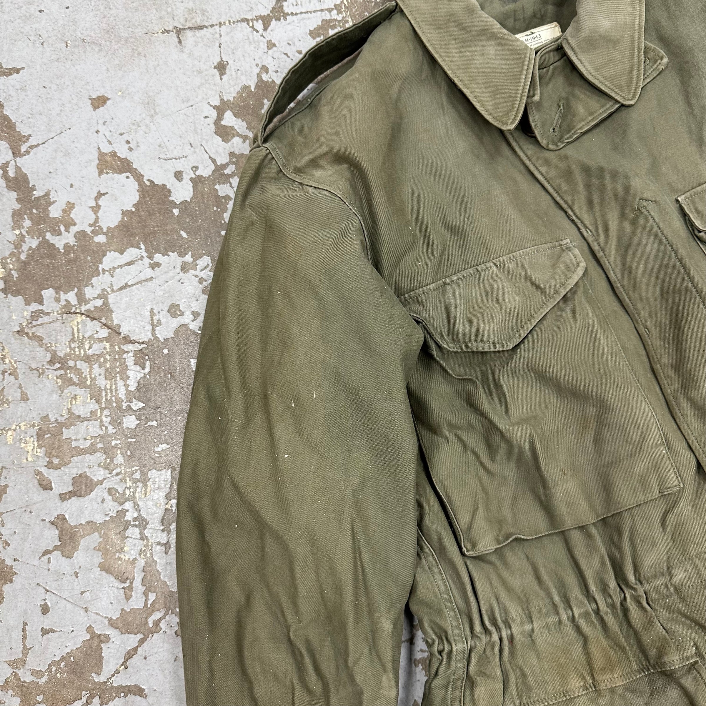 1940’s Patched M-43 Field Jacket Size 38R